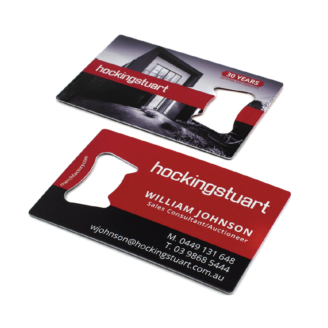 Business Card Bottle Opener